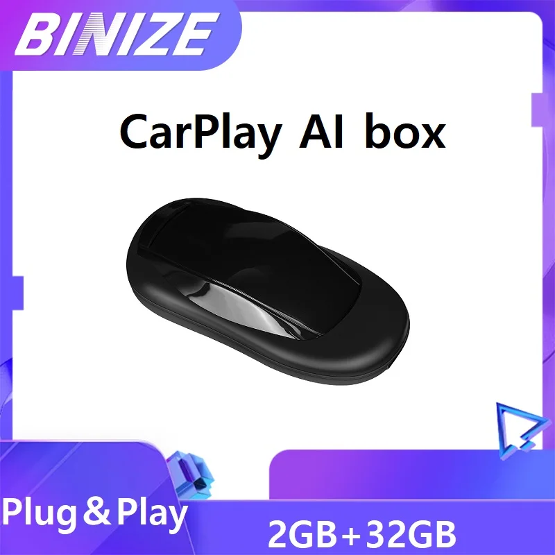 Binize CarPlay AI box Wireless Android Auto Netflix Youtube для автомобиля с проводным OEM VW Toyota Plug and Play