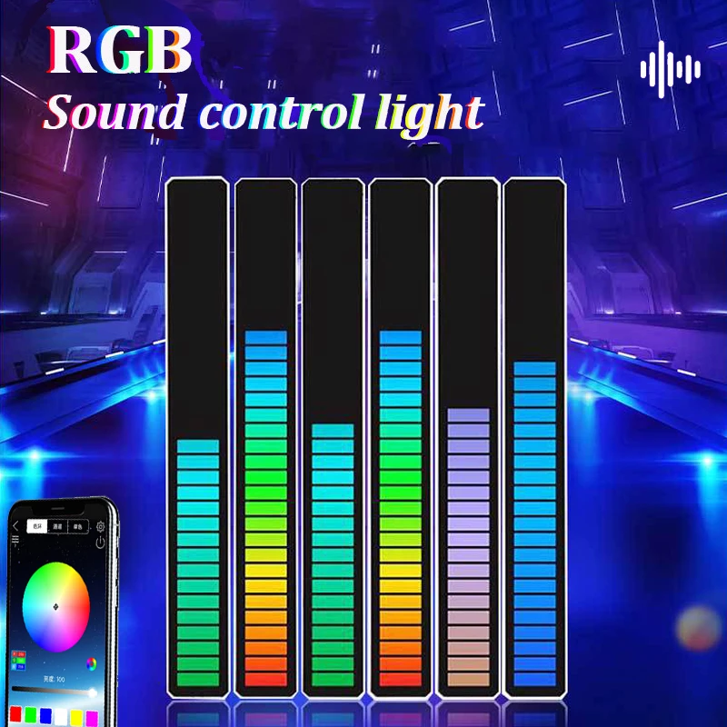 

LED Strip light RGB Sound control Lamp APP pickup voice activated rhythm Music lights ambient LED light Ambient DJ disco Light