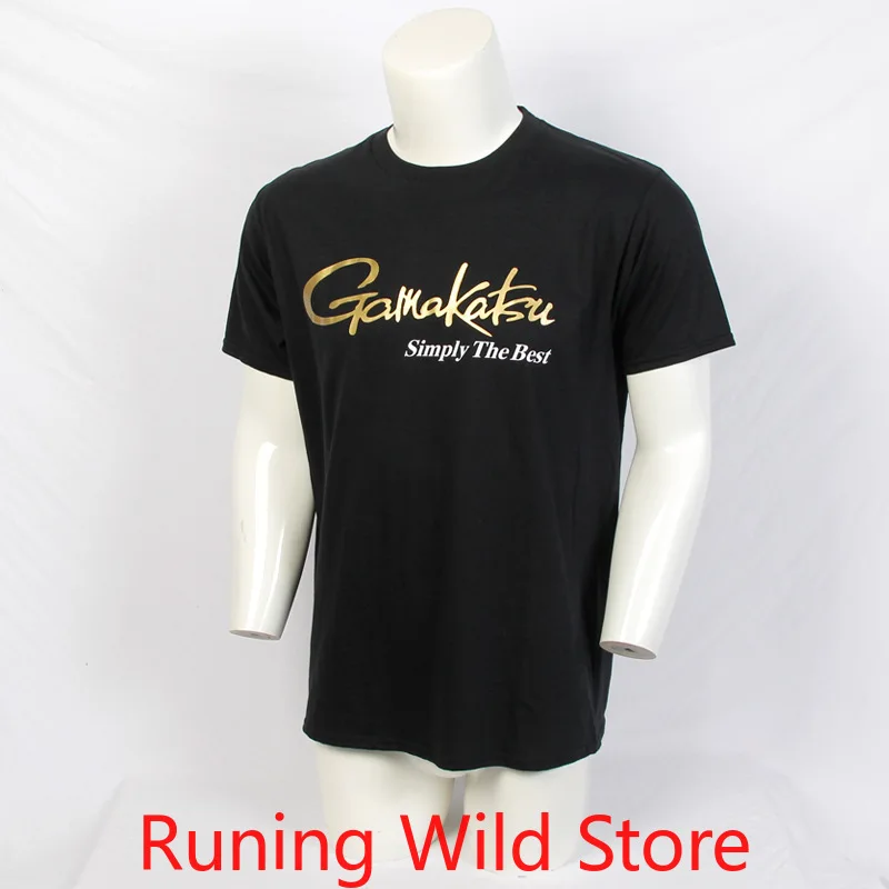 

Fishing T-Shirts Jersey Short-sleeve Cotton Fishermen Angling Trout Bass Lure Anti-UV Quick Dry Breathable Clothing Gamakatsu