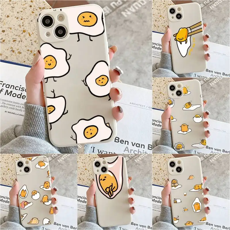 

Cute Lovely Lazy Egg Phone Case For Iphone 7 8 Plus X Xr Xs 11 12 13 Se2020 Mini Mobile Iphones 14 Pro Max Case
