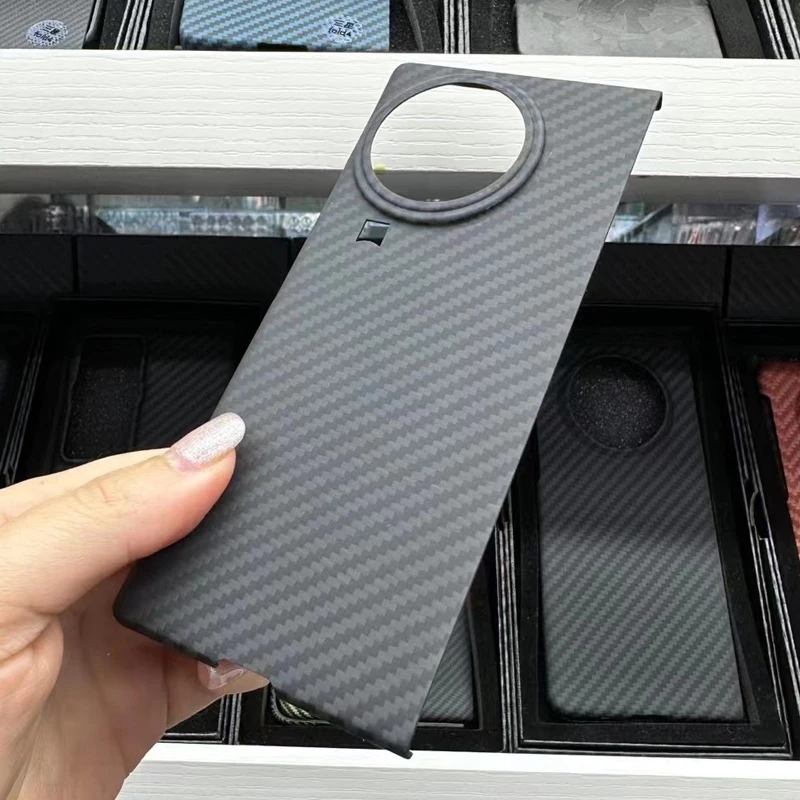 Фото Чехол Real Carbon Vivo X Fold 3 Pro XFold 5, ультратонкий защитный чехол из арамидного волокна для VIVO X Fold5 №2