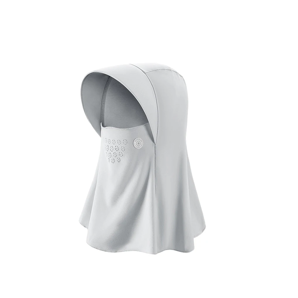 

Женская летняя шапка от солнца из ледяного шелка, кепка, чехол для лица, головной убор, велосипедная маска, дышащая, с отверстиями, ветрозащитная, модная для рыбалки