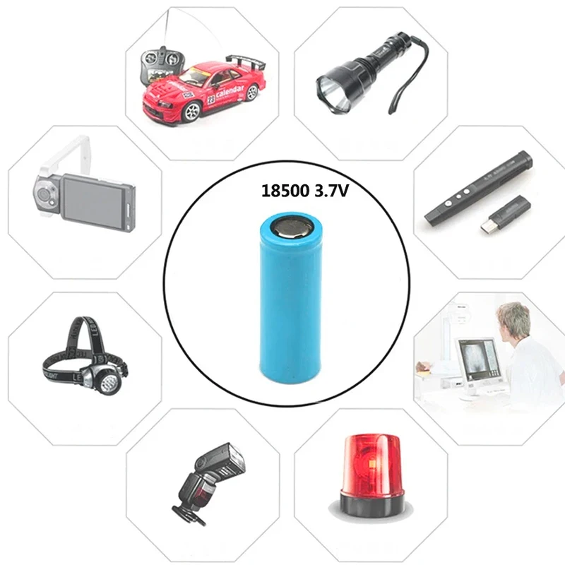 Аккумулятор литий-ионный перезаряжаемый Noya Raye 18500 3.7V 1400mAh для мощных фонарей, специальный аккумулятор для защиты от света, Power Bank (art.: 3920da4a643a5) - 3920da4a643a5