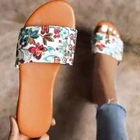 2022 summer slipper snake pattern slides national embroidery large size flat shoes fashion leisure outdoor comfortable slippers