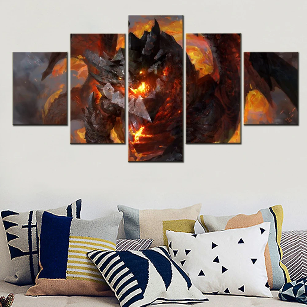 5 шт. картина-постер в стиле игры Deathwing World Of Warcraft Cataclysm