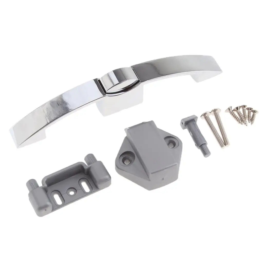 

Heavy Duty Push Button Pull handle type lock, Durable - Pearl 160mm