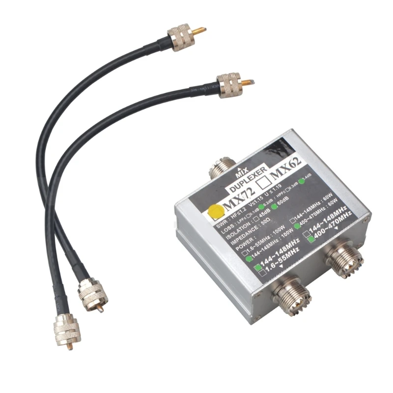 Антенный сумматор Ham MobileRadio VHF 100 Вт 144–148 МГц UHF 60 400–470 Двухдиапазонный Прямая