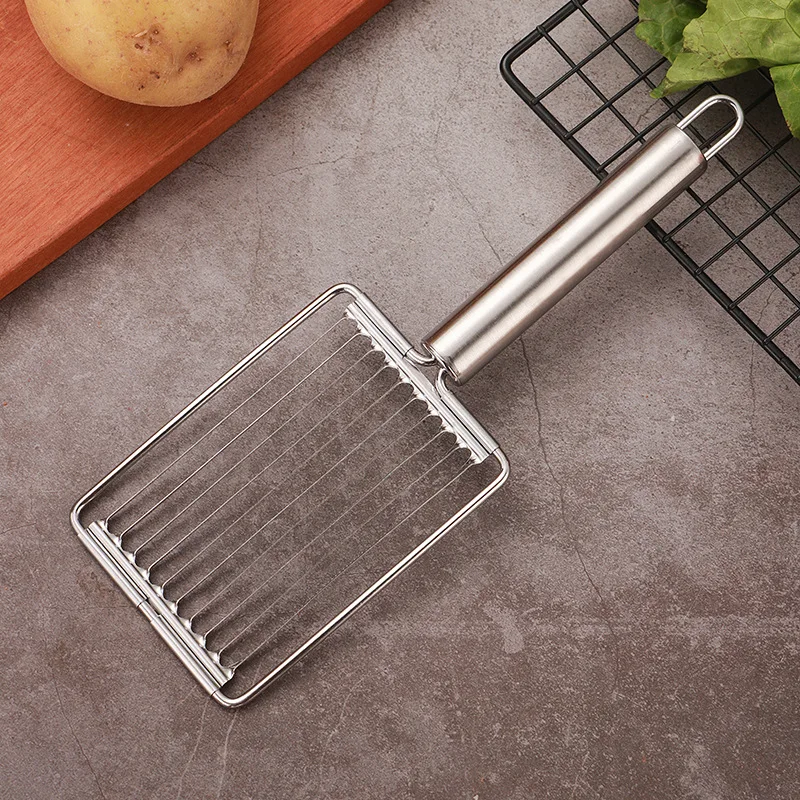 

Tomato Luncheon Meat Slicer Stainless Steel Ham Sausage Banana Egg Fruit Cutter Salad Sundaes Tools Kitchen Cooking Gadgets