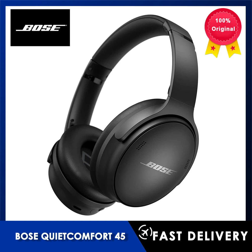 

Original Bose QuietComfort 45 Bluetooth Wireless Noise Cancelling Headphones Bass Headset Earphone With Mic Voice Assistant QC45