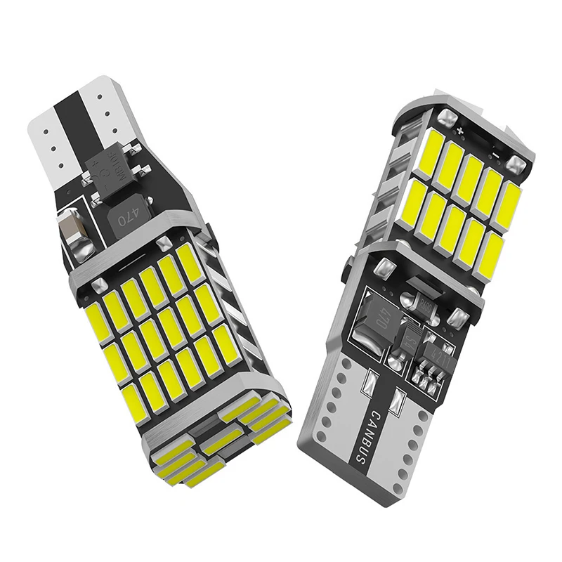 

2 шт., автомобильные фонари заднего хода T15 4014 45smd