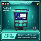 Автомобильный радиоприемник 9 ''Android 10,0 для Ford Mondeo 2003 2004 MT No 2Din GPS мультимедийный видеоплеер Авто Стерео 4G WiFi Navi GPS 8 + 128G