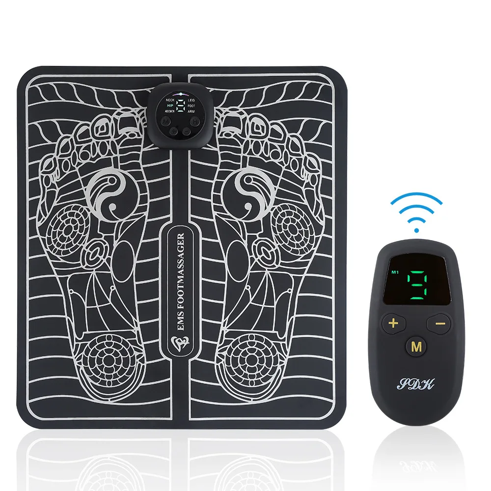 

USB Charging Pulse Acupuncture and Moxibustion Massager Remote Control EMS Foot Massage Foot Massage Machine