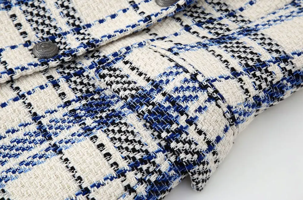 Women's double breasted fashionable retro suit jacket