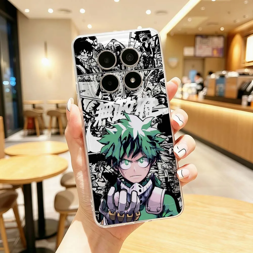 Чехол для телефона My Hero Academia для Xiaomi POCO X7 X6 X5 F7 F6 F5 F4 M8 M6 C85 C71 Pro, прозрачный защитный чехол. (art.: 3920dce8364ec) - 3920dce8364ec