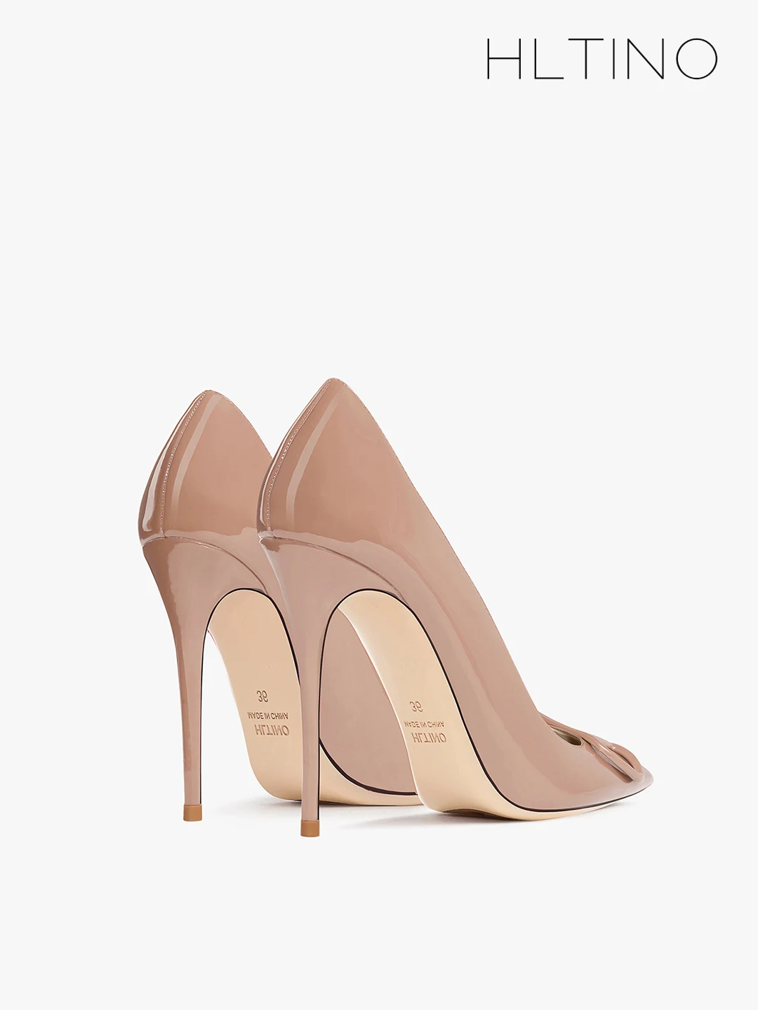 HLTINO Pointed Toe Bright Pumps Women Patent Leather High Heeled Shoes Fashion Ladies Sexy Stilettos Spring Summer