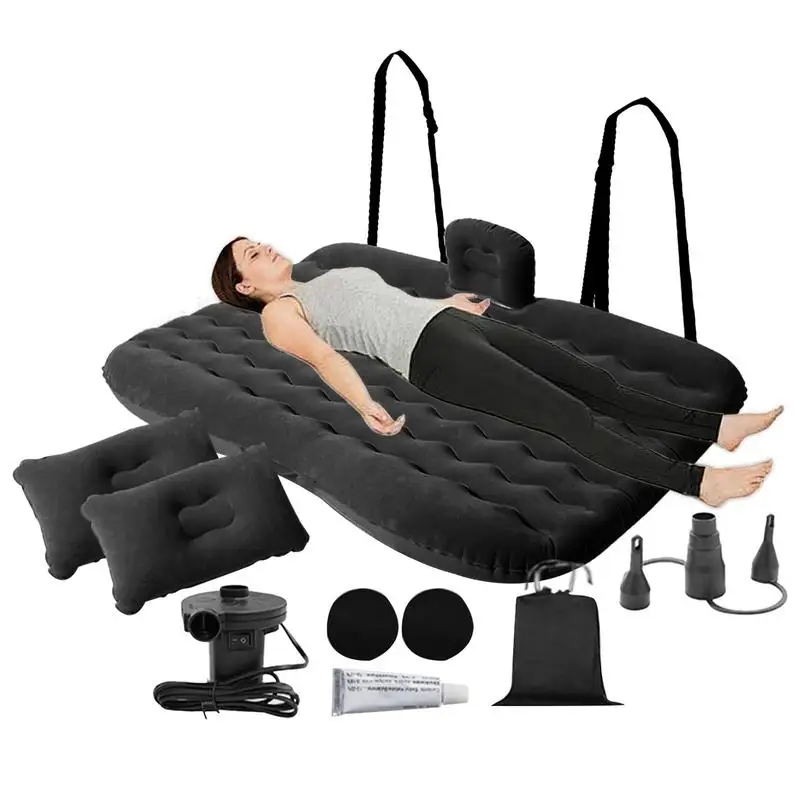 Надувная кровать 130x80 см внутренняя надувная с воздушным насосом автомобильный