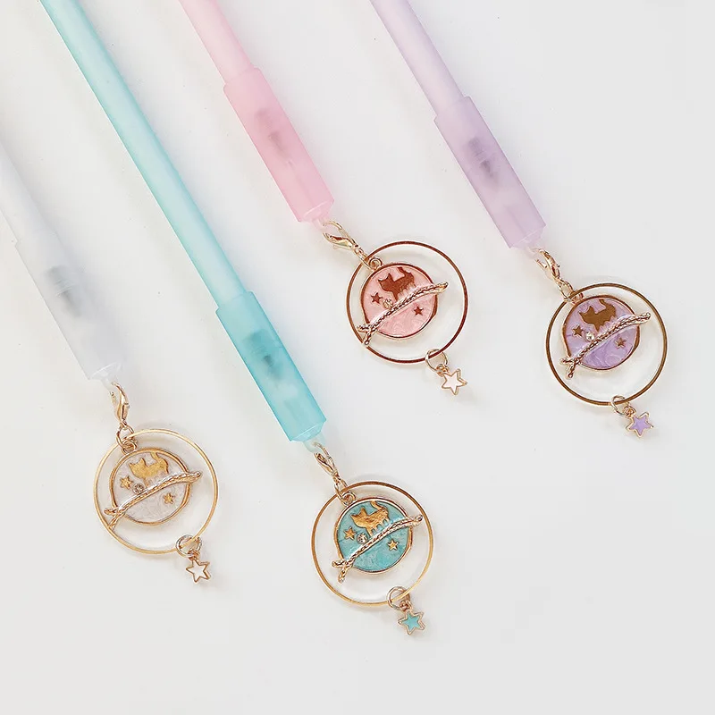 

Гелевая ручка с подвеской в виде кошки, 0,5 мм, 36 шт./партия