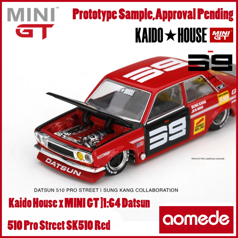 

Kaido House x MINI GT 1:64 Datsun 510 Pro Street SK510 Red KHMG003