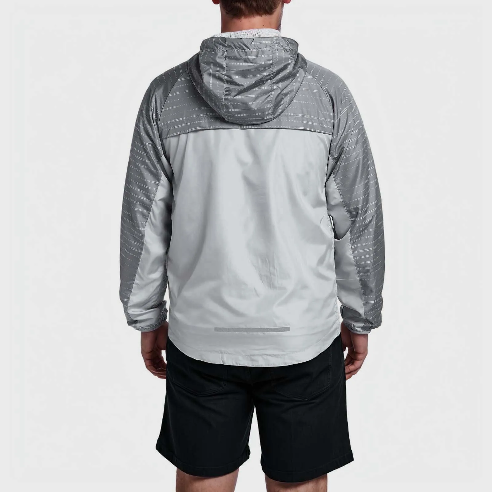 Куртка Мужская Фланелевая с капюшоном уличная спортивная ветрозащитная куртка