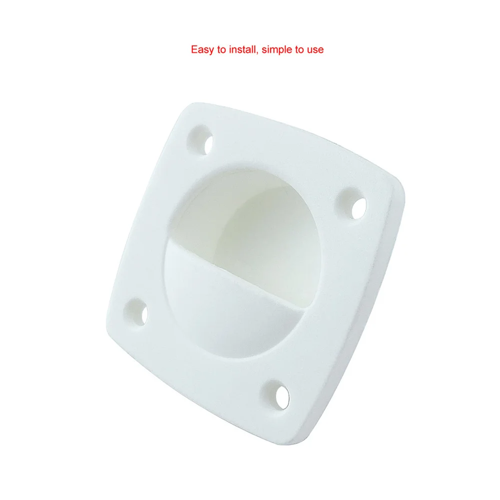 

Brand New Flush Pull Handle Pull Latch Square White Accessories Cabinet