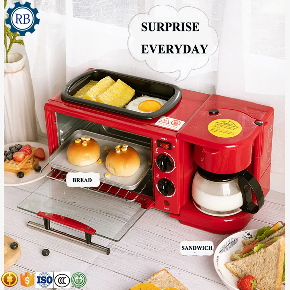 

Good Feedback 3 in 1 breakfast making machine time-saving automatic breakfast machine no stick oil