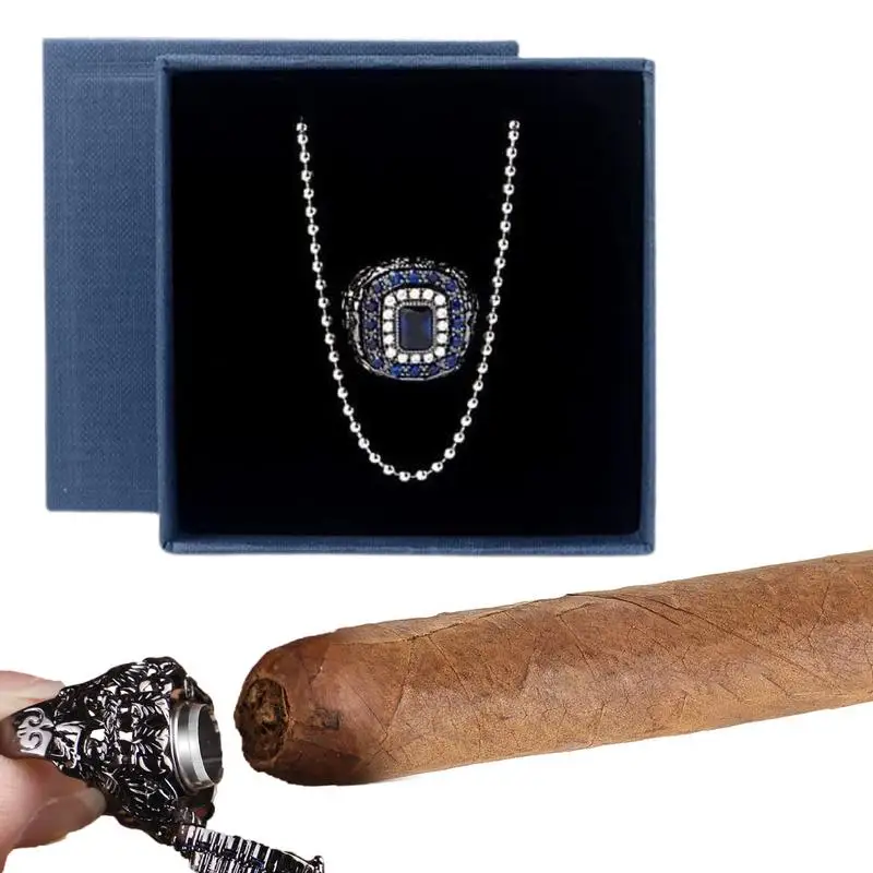 

Дымокол для мужчин дымокол откидной Чехол Дырокол лезвия циркониевые кольца портативный дырокол из нержавеющей стали декоративное кольцо