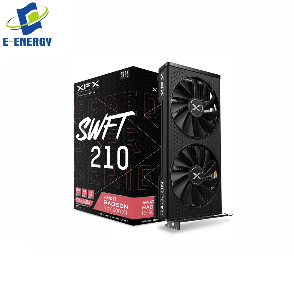 

XFX Speedster SWFT 210 AMD R adeon RX 6600 XT 8GB GDDR6 Core Gaming Graphics Card