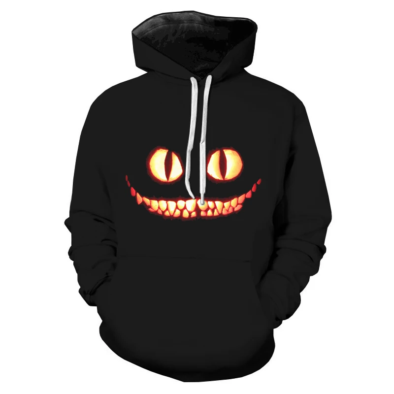 

Funny Cheshire Cat Cosplay Hoodie Costume Men Fashion Trendy 3D Movie Sweatshirt Coat Casual Hooded Tops