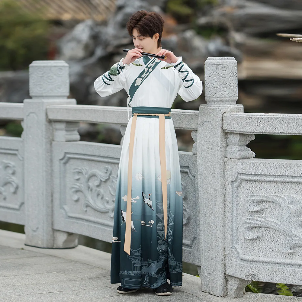 Большой размер 4XL мужская традиционная китайская одежда Hanfu для мужчин древние
