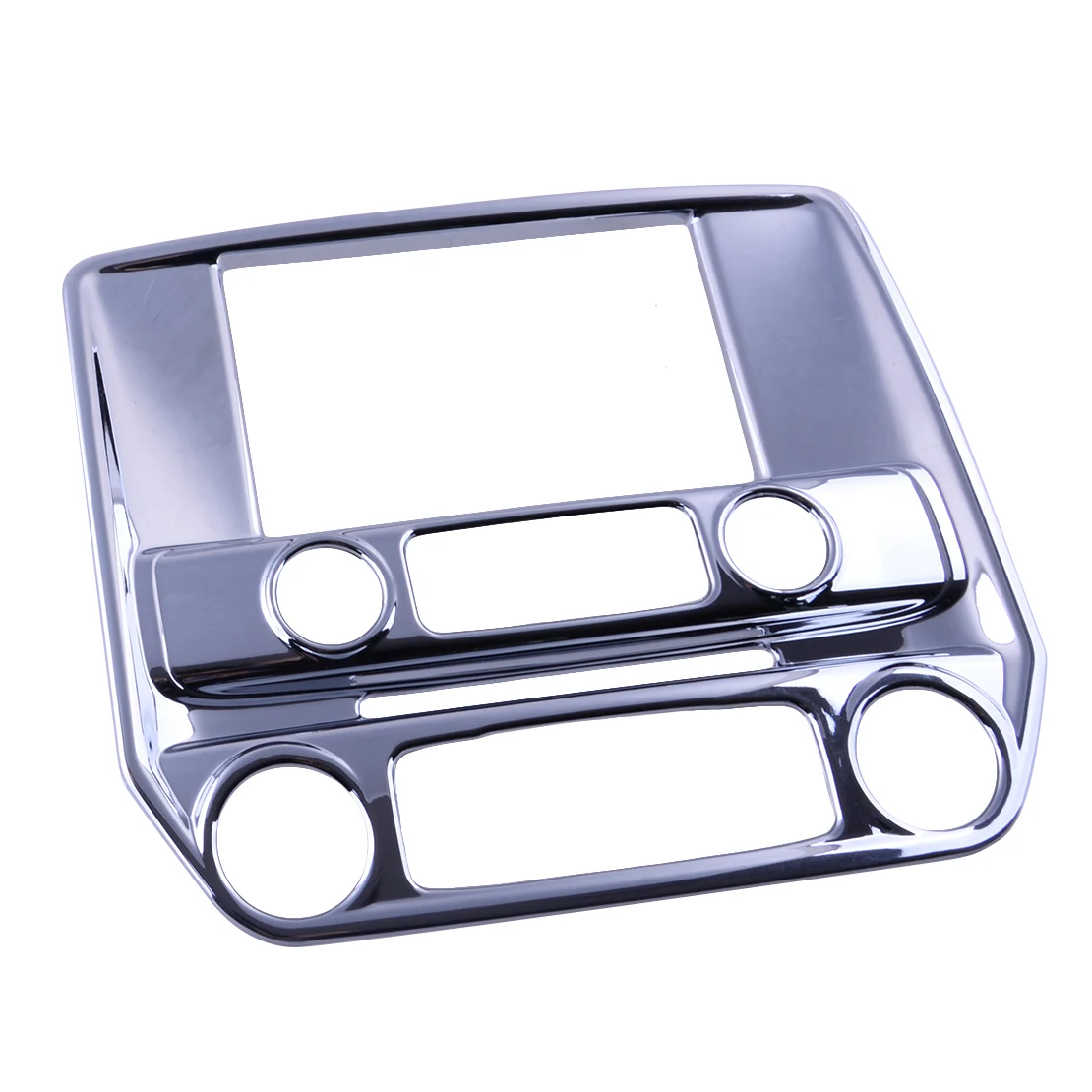 

Silver Chrome ABS Car Console Center Navigation Cover Trim GPS Panel Fit for Chevy Silverado GMC Sierra 2018 2017 2016 2015 2014