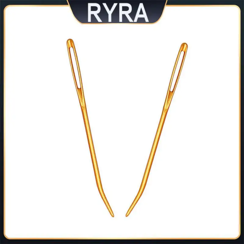 

Large Eye Curved Blunt Needle Not Easily Lost Hard Material Crochet Hook Not Easily Disconnected Metal Material Yarn Needle