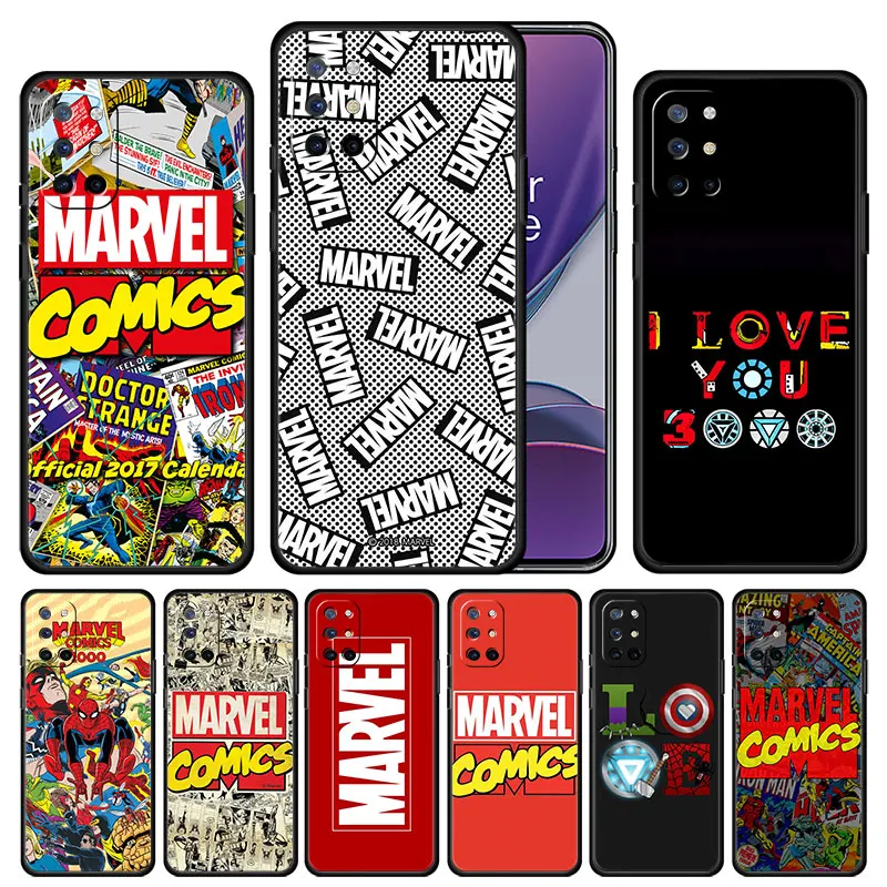Чехол силиконовый с логотипом Marvel для Oneplus 8 7T Nord 2 9R 10 Pro 7 9 N10 8T CE Lite N200 |