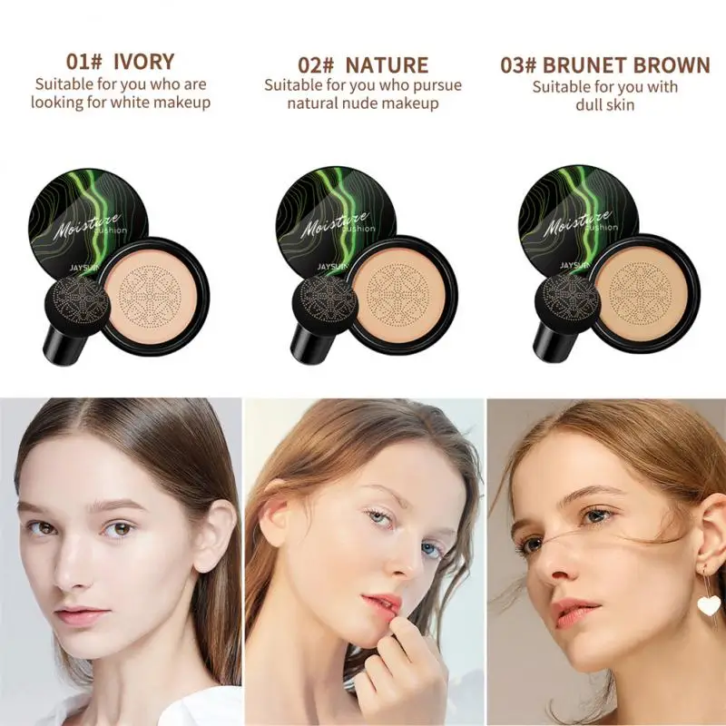

Mushroom Head Air Cushion CC Moisturizing Concealer Natural Repairing Isolation Long-lasting Makeup Beauty Cream Air Cushion