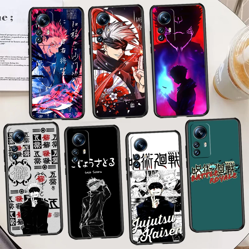 

Jujutsu Kaisen Anime Cartoon Black Phone Case For Xiaomi Mi 13 12 Lite 12T Pro 12X 12S 11 11T 11i 10T 10 9 Ultra 5G