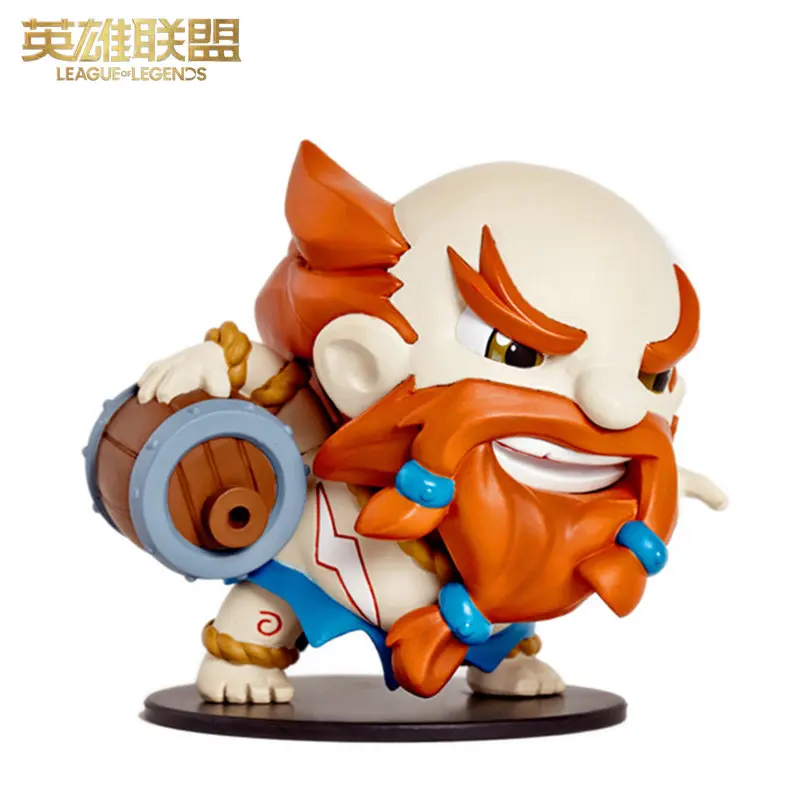

LOL Genuine License Gragas The Rabble Rouser Action Figure Model Game Related Products Desktop Decorations Collectible Toy Gifts