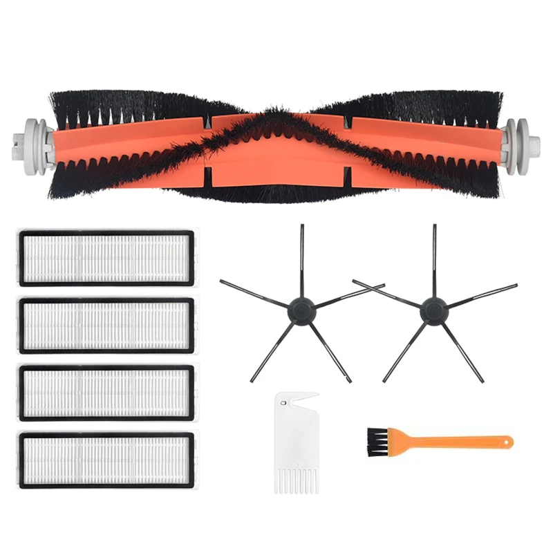 

Моющиеся аксессуары для пылесоса Xiaomi Dreame F9 или 1C, робот-пылесос с роликом, боковая щетка, набор фильтров НЕРА