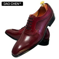 italian men oxford shoes lace up black brown pointed toe luxury men dress shoes business office wedding formal leather shoes men