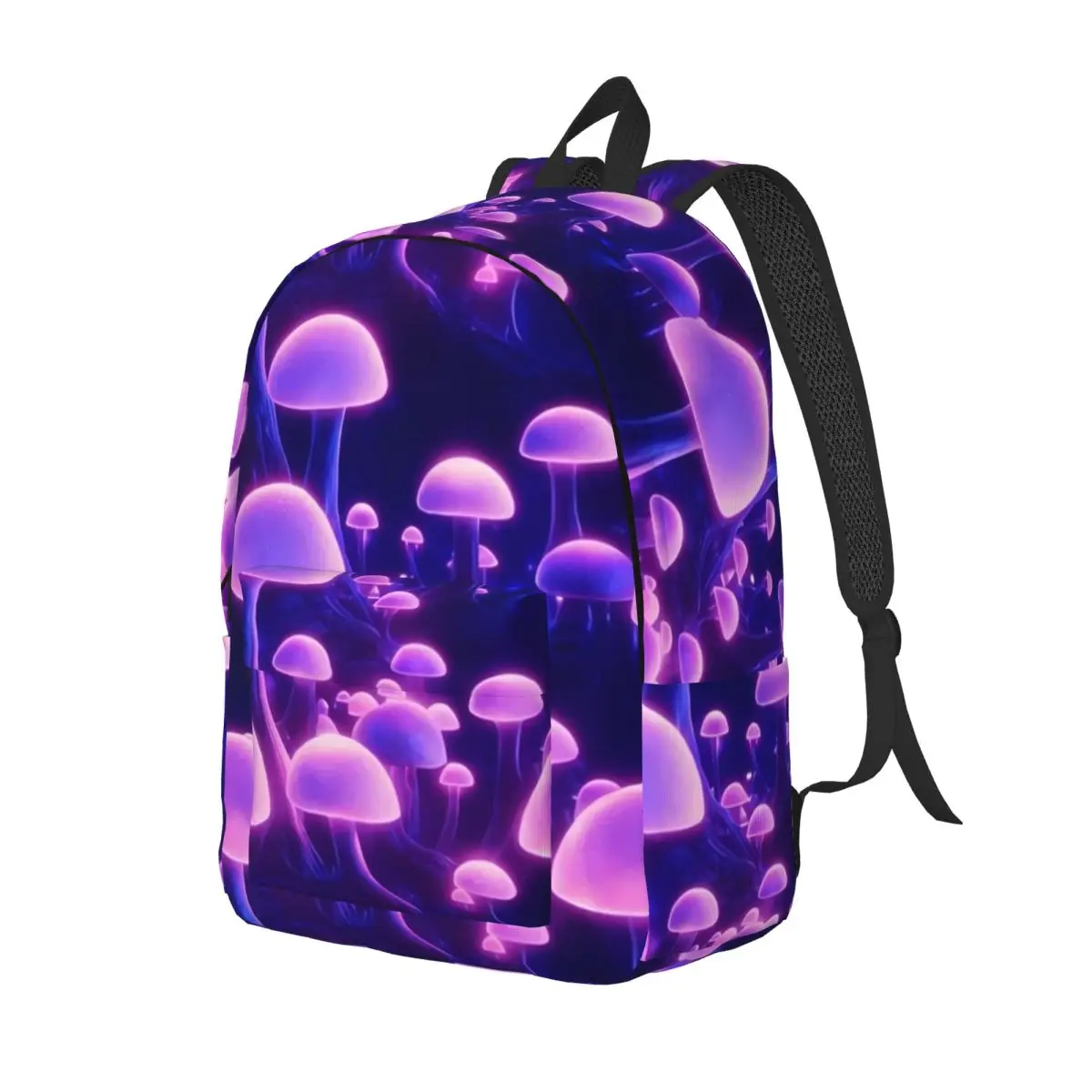 

Фиолетовый волшебный рюкзак с грибами, рюкзаки для путешествий с психоделическим искусством, женские забавные школьные ранцы, высококачественный мягкий рюкзак
