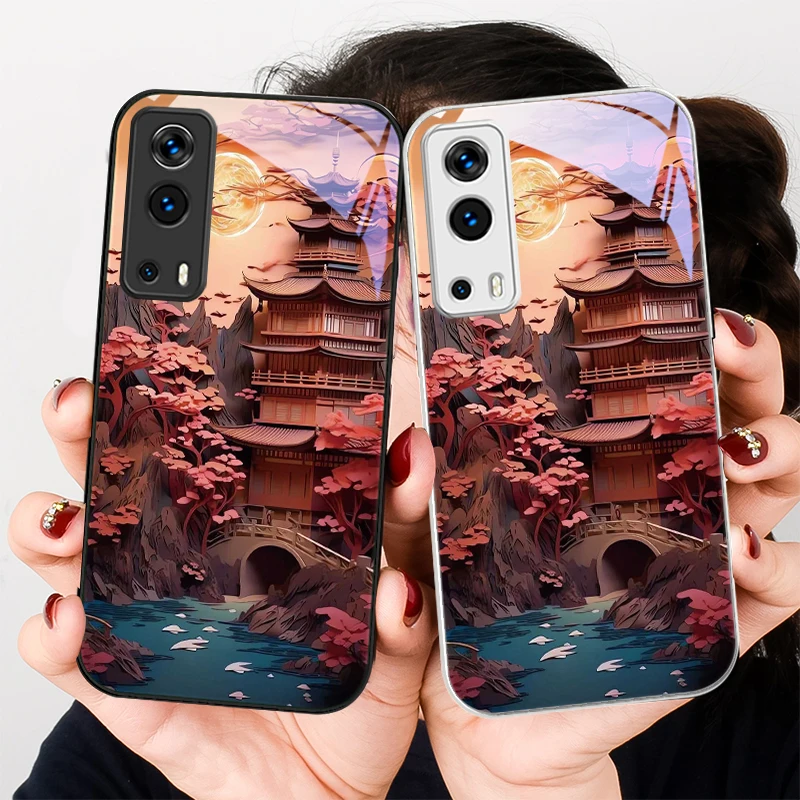 Tower and Bridge For VIVO Y72 X100 Pro Y55 16 V20 29 V30 X60 Y11s Y20 X80 5G Y36 4G V23e Tempered Glass Phone Case