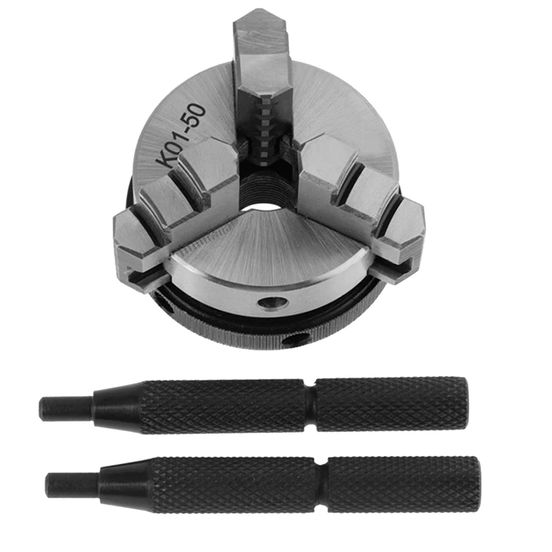 Токарный патрон K01 50 самоцентрирующийся мини-токарный 3-кулачковый токарный