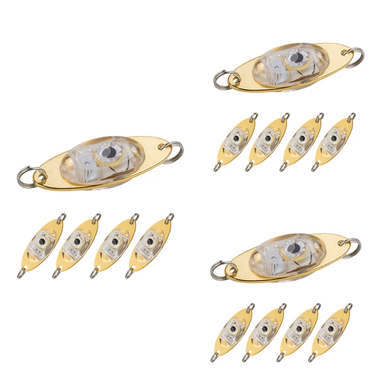 

5 Pcs Mini Fishing Lure Light LED Deep Drop Underwater Eye Shape Fishing Bait Luminous Lure Fishing Light