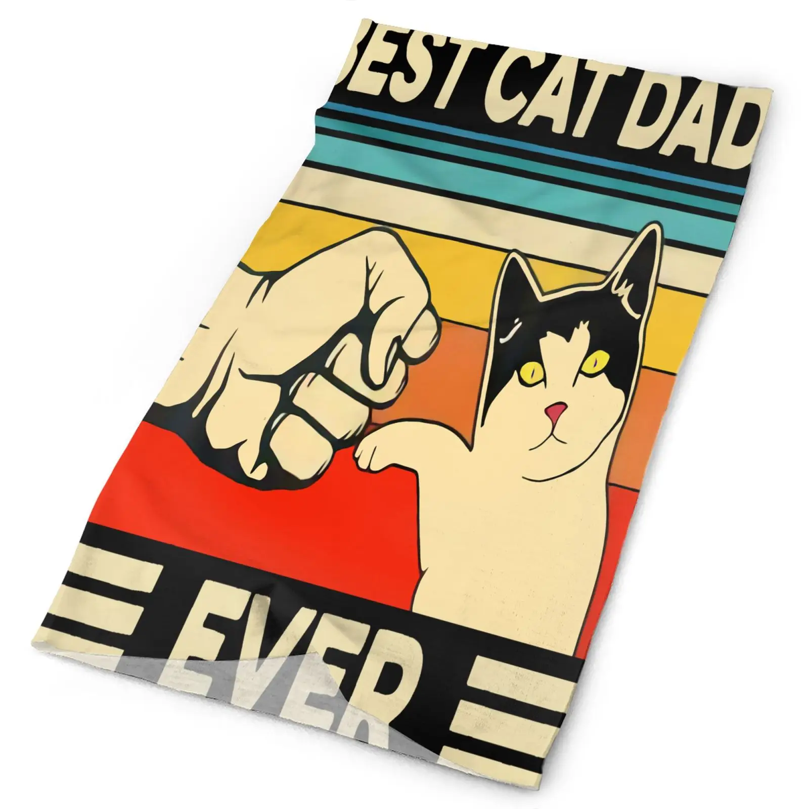 

Best Cat Dad Ever Cat Dad 4666 Men's Bandana Anime Scarf Balaclava Woman Bicycle Accessories Ski Man Scarf Helmet Ski Mask Ski