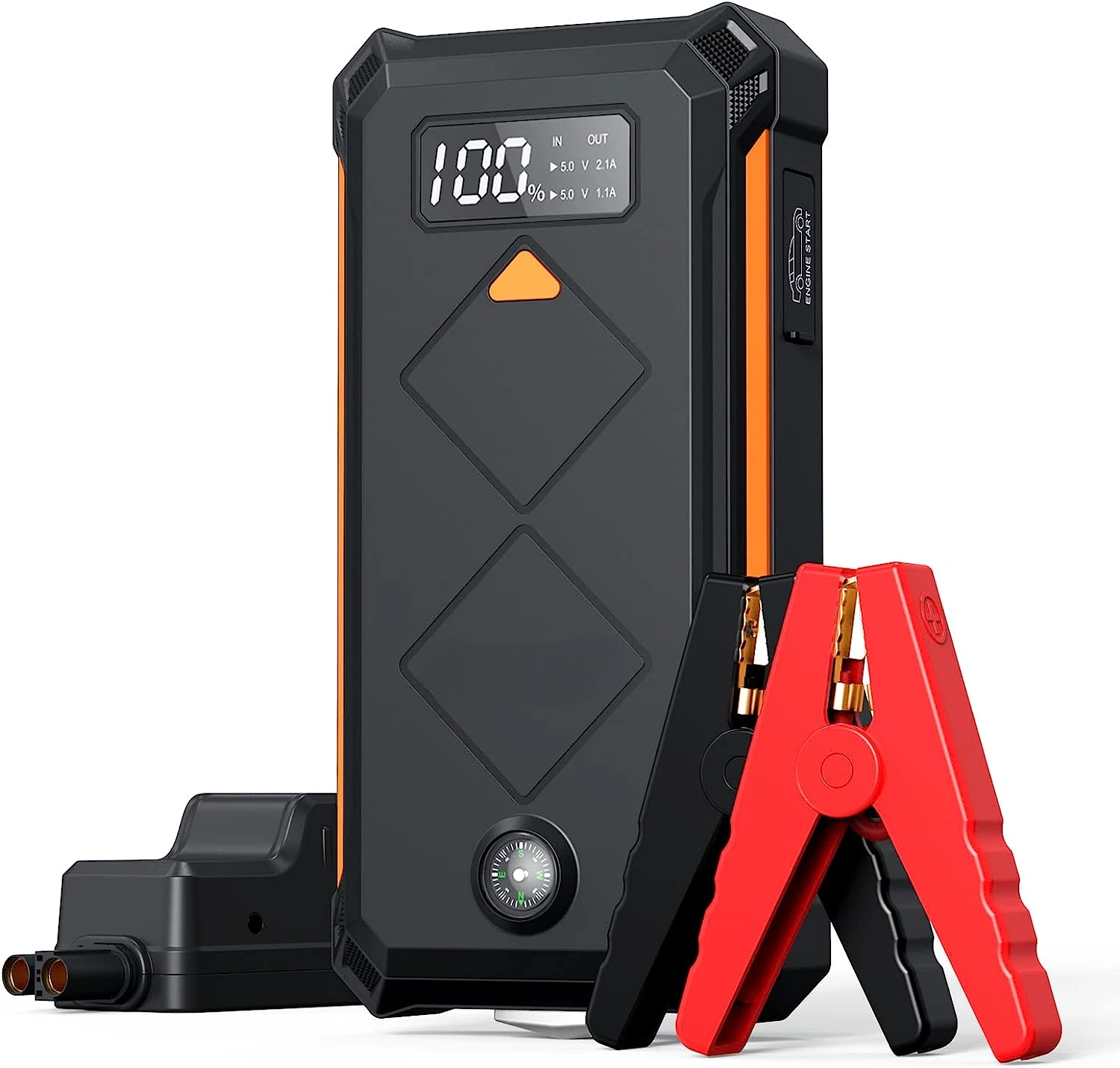 

Jump Starter 3000A, [Jump Start All in Seconds] 12V Portable Car Jump Starter, Compact Jump Starter Pack Up to 10.0L Gas and 8.