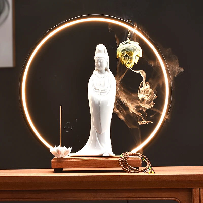 

Ароматизатор-увлажнитель для дома, ароматизатор с рассеянным эфирным маслом, удобный держатель для благовоний «Водопад», для украшения дом...