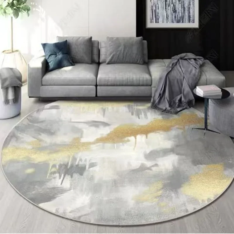 Круглый ковер в скандинавском стиле