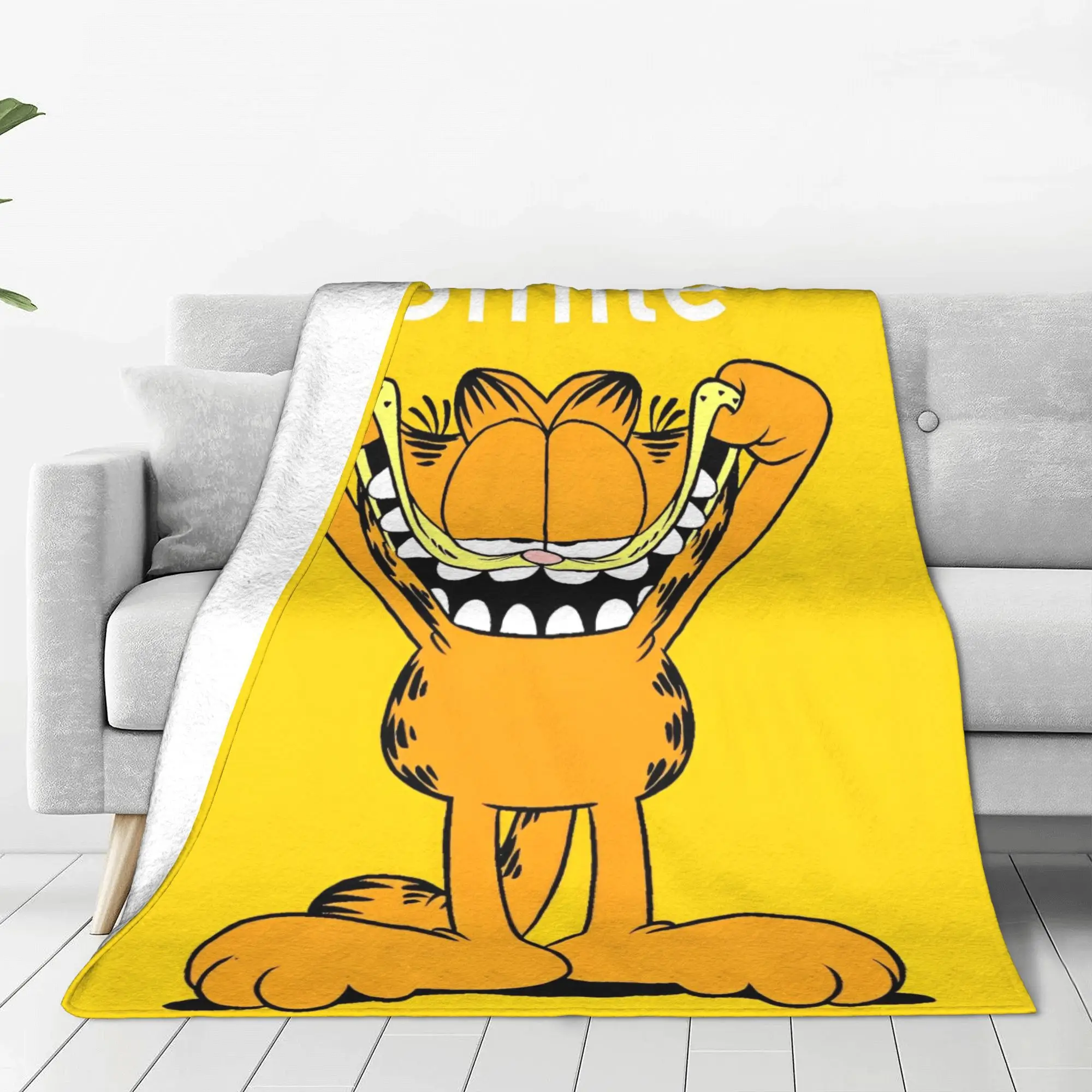 Одеяла G-Garfielded Remeber to Smile флисовые милые мультяшные мягкие одеяла для дома дивана