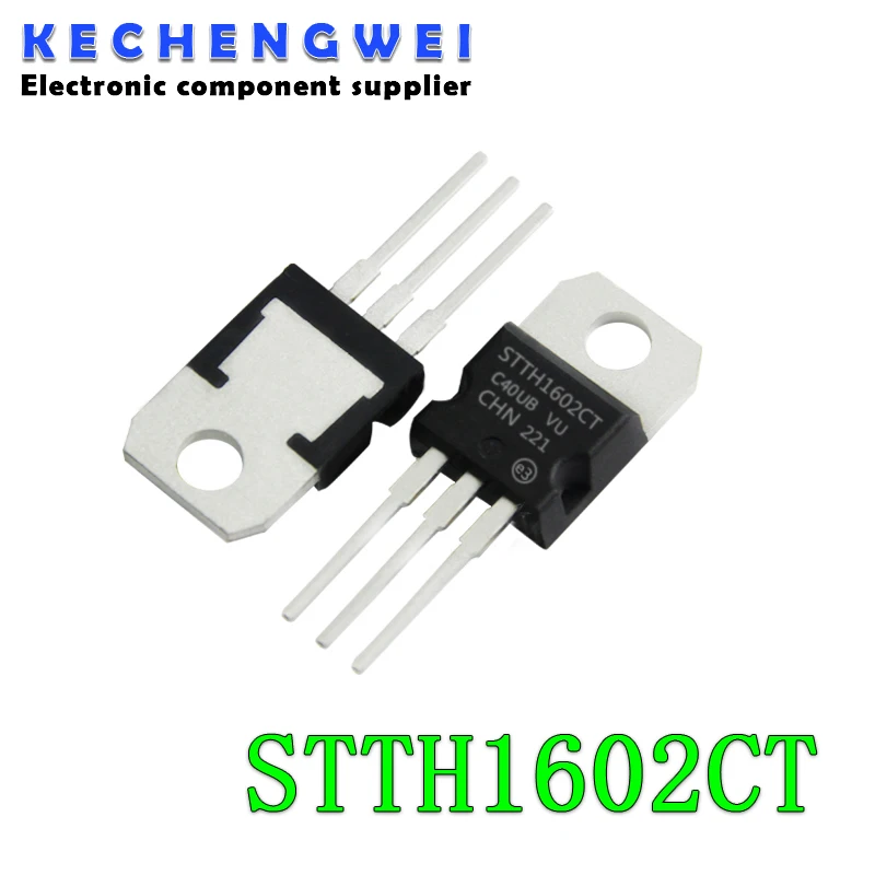 

5 шт./лот STTH1602CT STTH1602 TO-220 200V 30A