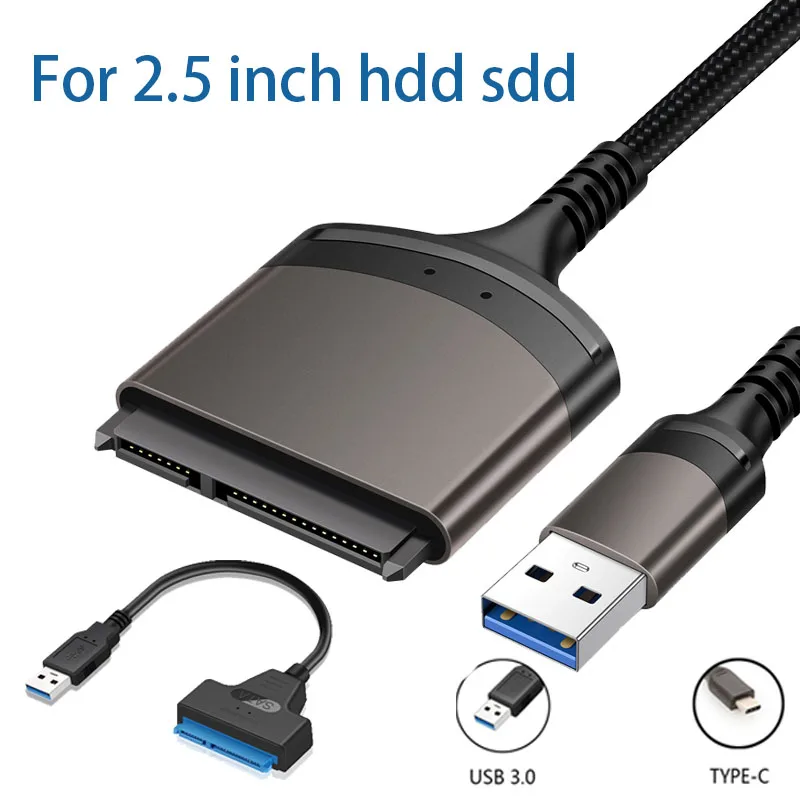 

USB 3.0 SATA 3 кабель Тип C к Sata адаптер Поддержка 3,0 дюйма внешний HDD SSD жесткий диск 22 Pin Sata USB 2,5 кабели для компьютера