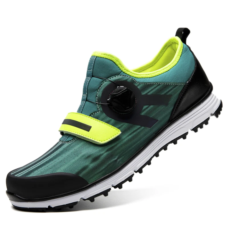 

Professional Quick Lacing Golf Shoes for Men Fashion Colorful Mens Golfing Sneakers Anti-slippery Outdoor Walking Shoes