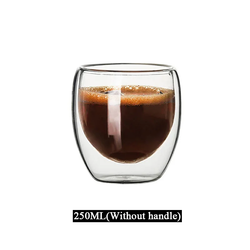 

RSCHEF Стеклянный стакан для воды, молока, кофе, прозрачный, двойные стенки